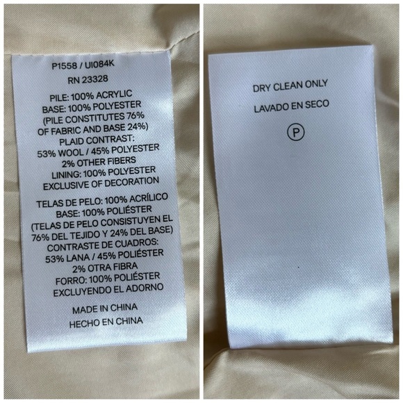 Pendleton Ladies' Softshell Fuzzy Full Zip Sherpa Jacket Beige Heather Medium - Picture 13 of 17